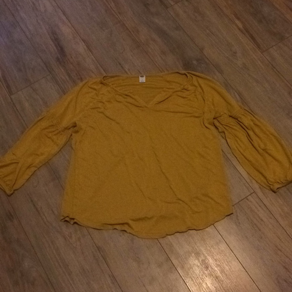 Mustard yellow boho top